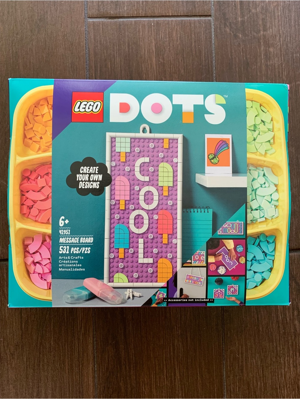 LEGO Dots Arts Crafts Message Board 41951 RETIRED Missing Few Pieces